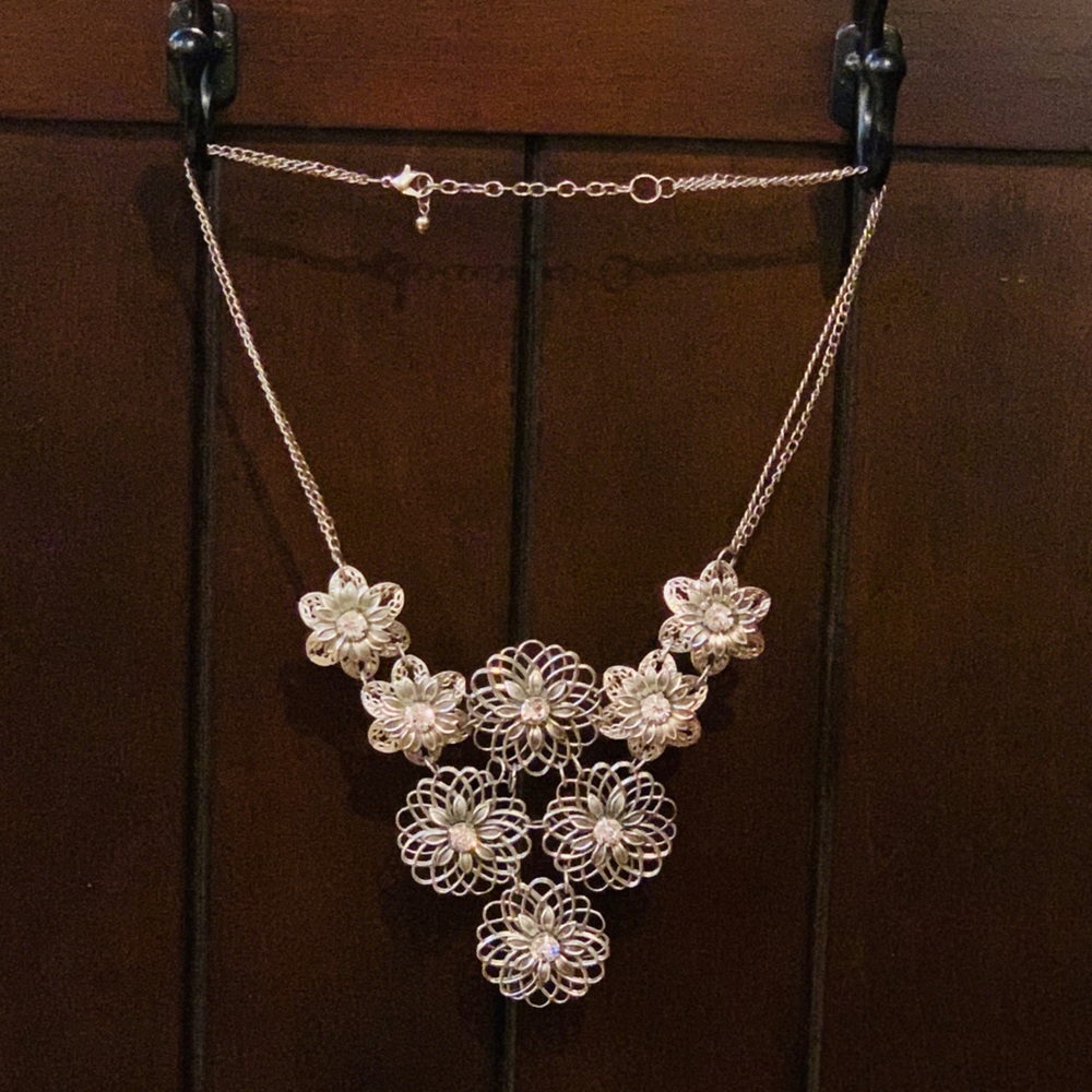Pier 1 flower statement necklace